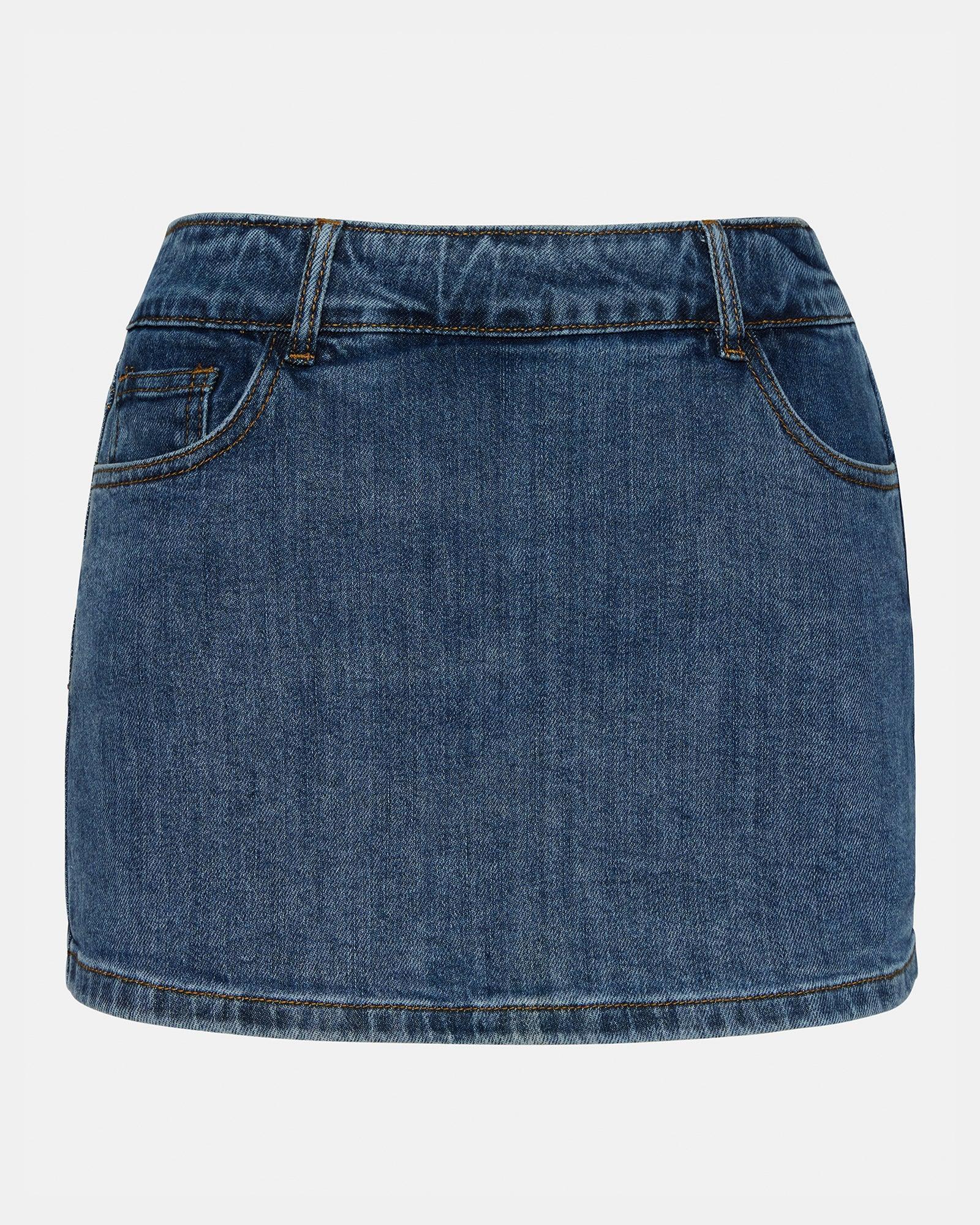 PRIYA DENIM SKORT Female Product Image