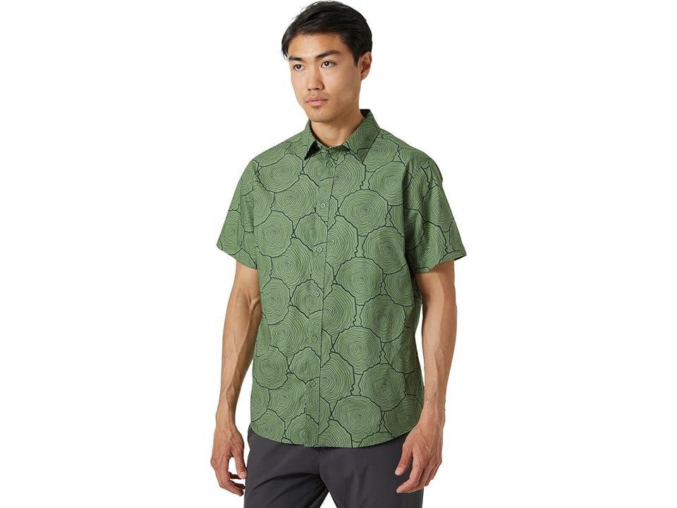 Helly Hansen Ftf Short Sleeve Shirt (Jade Tree Ring) Men's Clothing Product Image