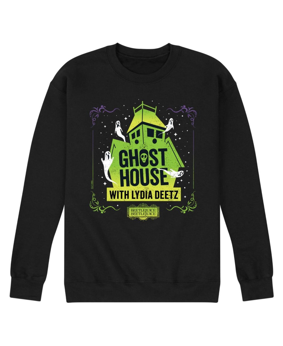 Hybrid Apparel Mens Beetlejuice Ghost House Crew Fleece Product Image