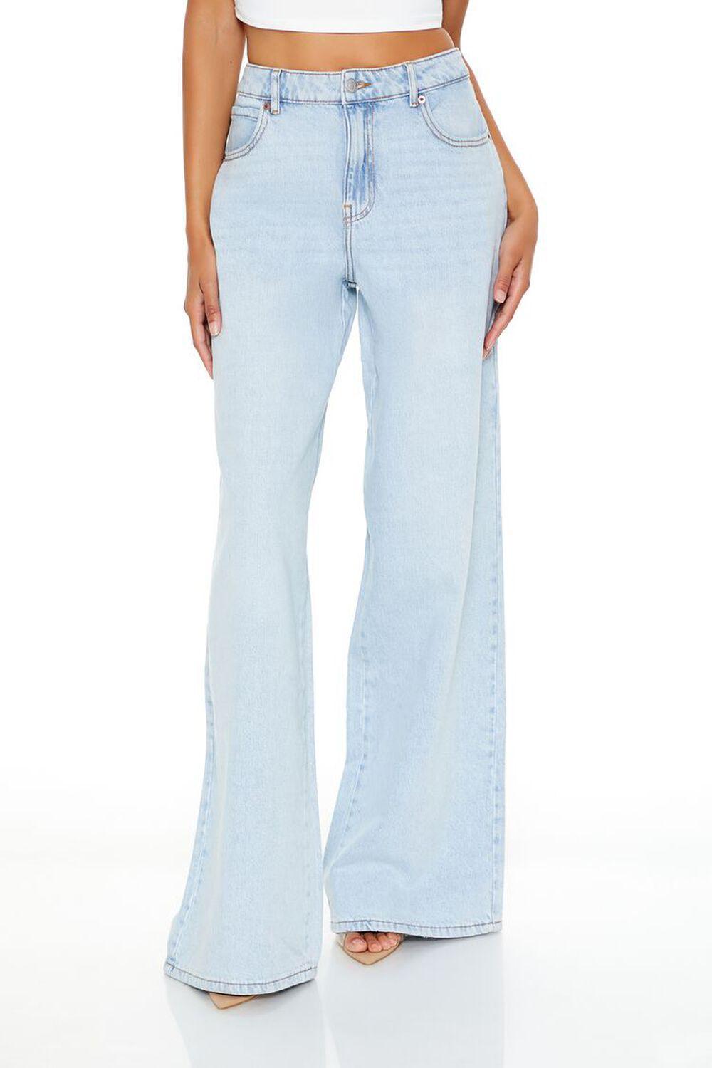 Mid-Rise Baggy Wide-Leg Jeans | Forever 21 Product Image