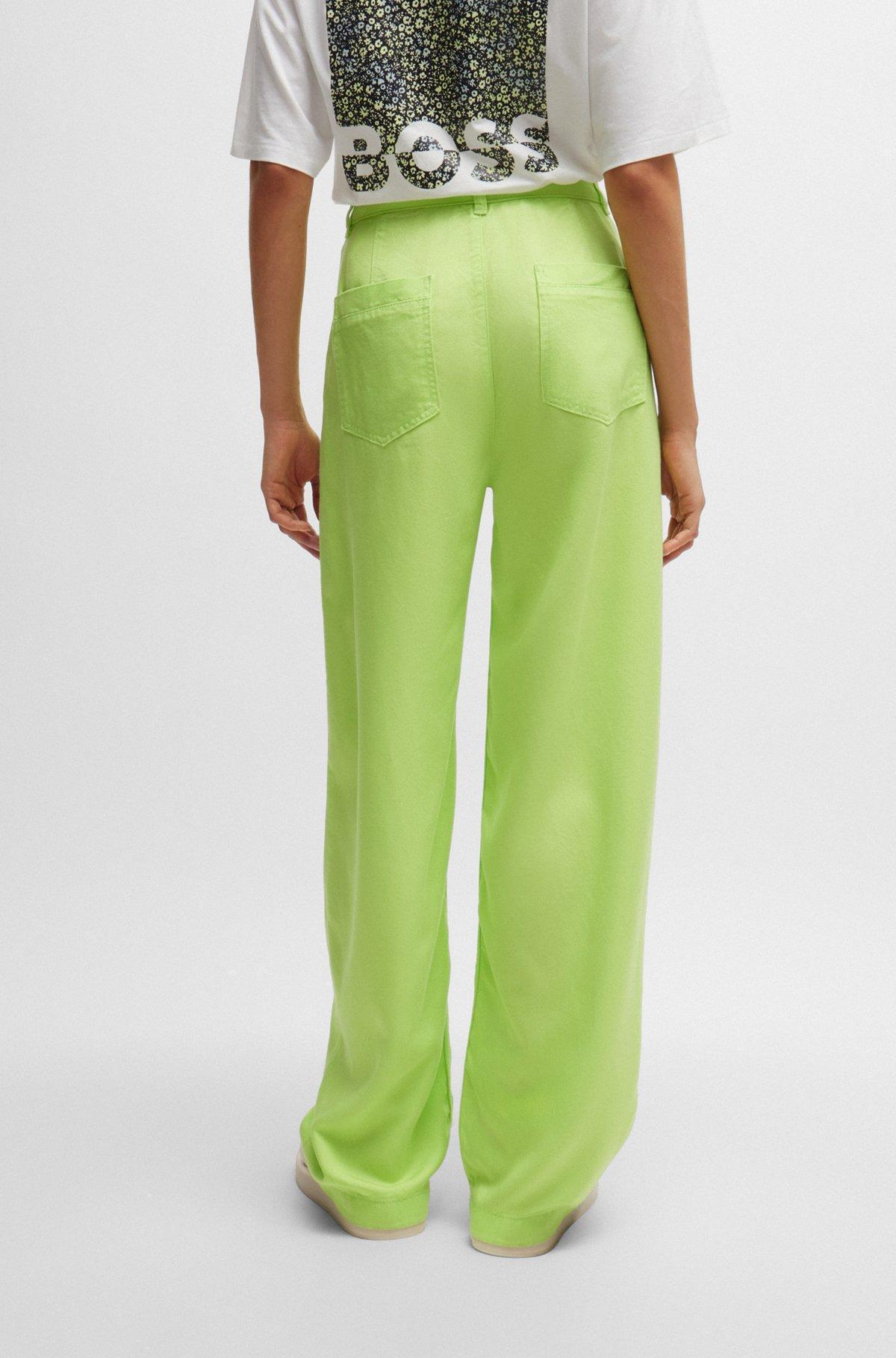 Wide-leg trousers in soft twill Product Image