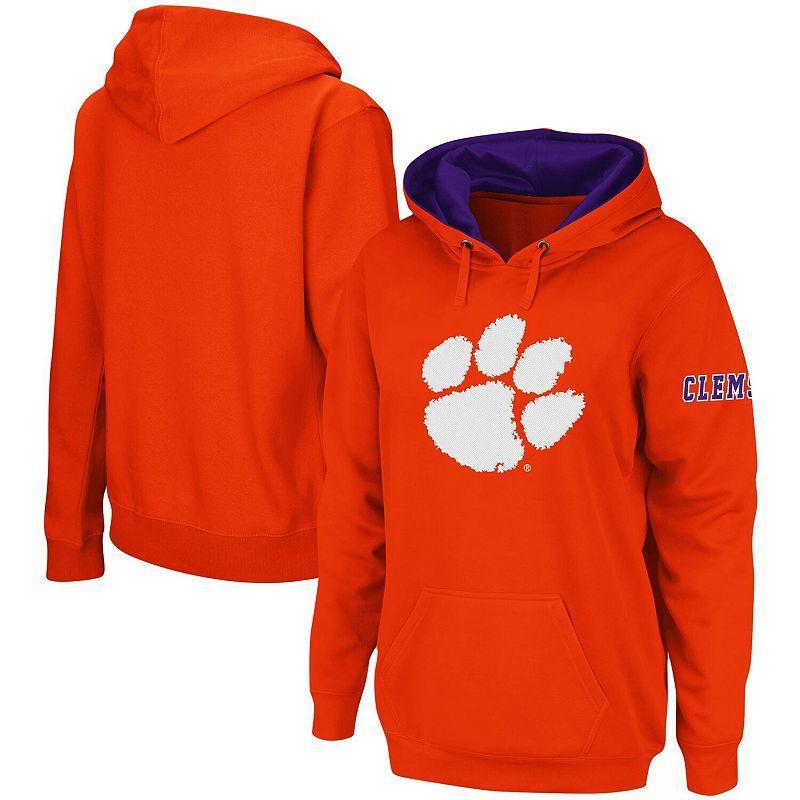 Womens Clemson Tigers Big Logo Pullover Sweatshirt Product Image