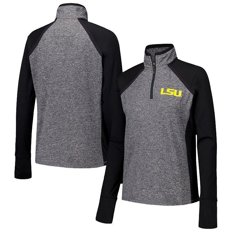 Womens LSU Tigers Finalist Raglan Quarter-Zip Jacket Product Image