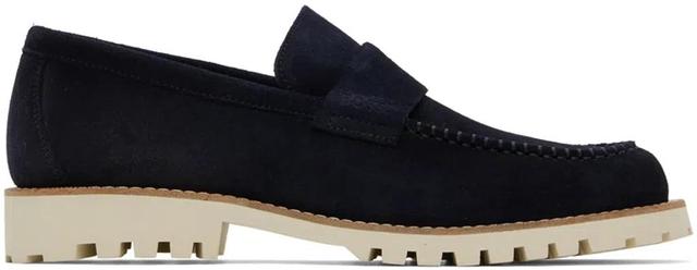 Navy Slip-on Loafers In Dark Blue Product Image