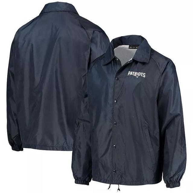 Mens Navy New England Patriots Coaches Classic Raglan Full-Snap Windbreaker Jacket Product Image