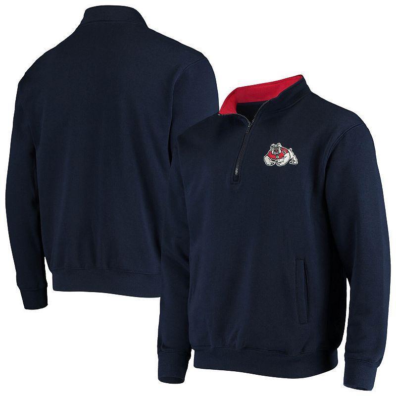 Mens Navy Fresno State Bulldogs Tortugas Logo Quarter-Zip Jacket Product Image