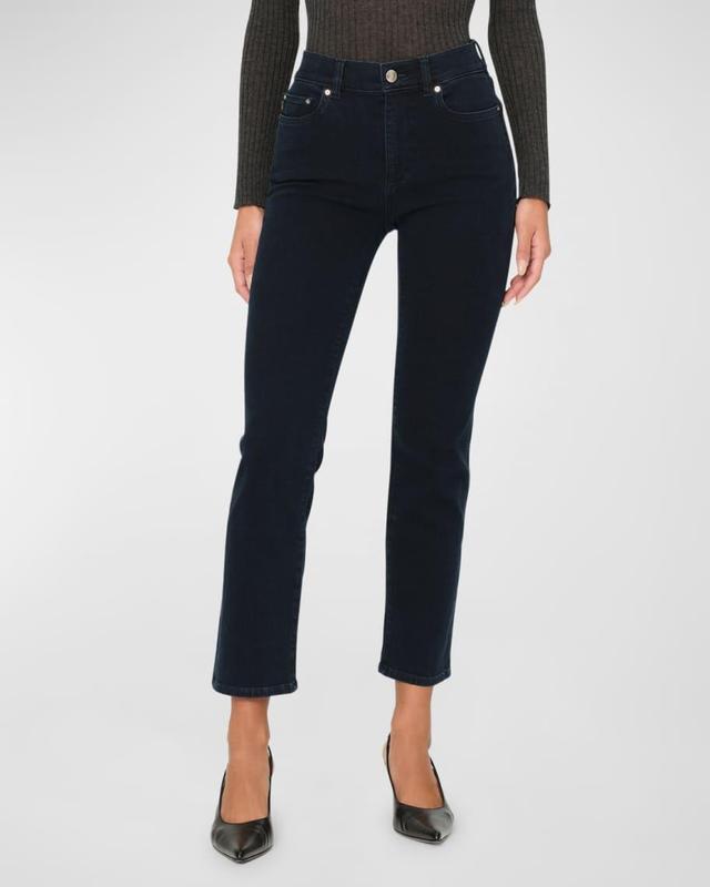 Mara Straight Mid-Rise Instasculpt Ankle Jeans Product Image