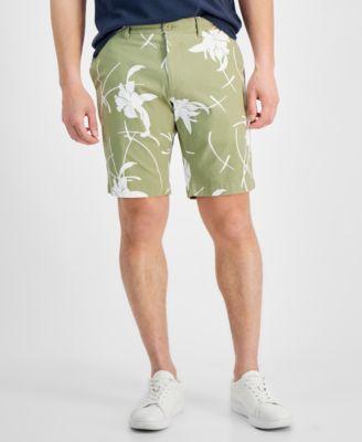 Tommy Hilfiger Mens Regular-Fit Floral-Print 9 Twill Shorts Product Image