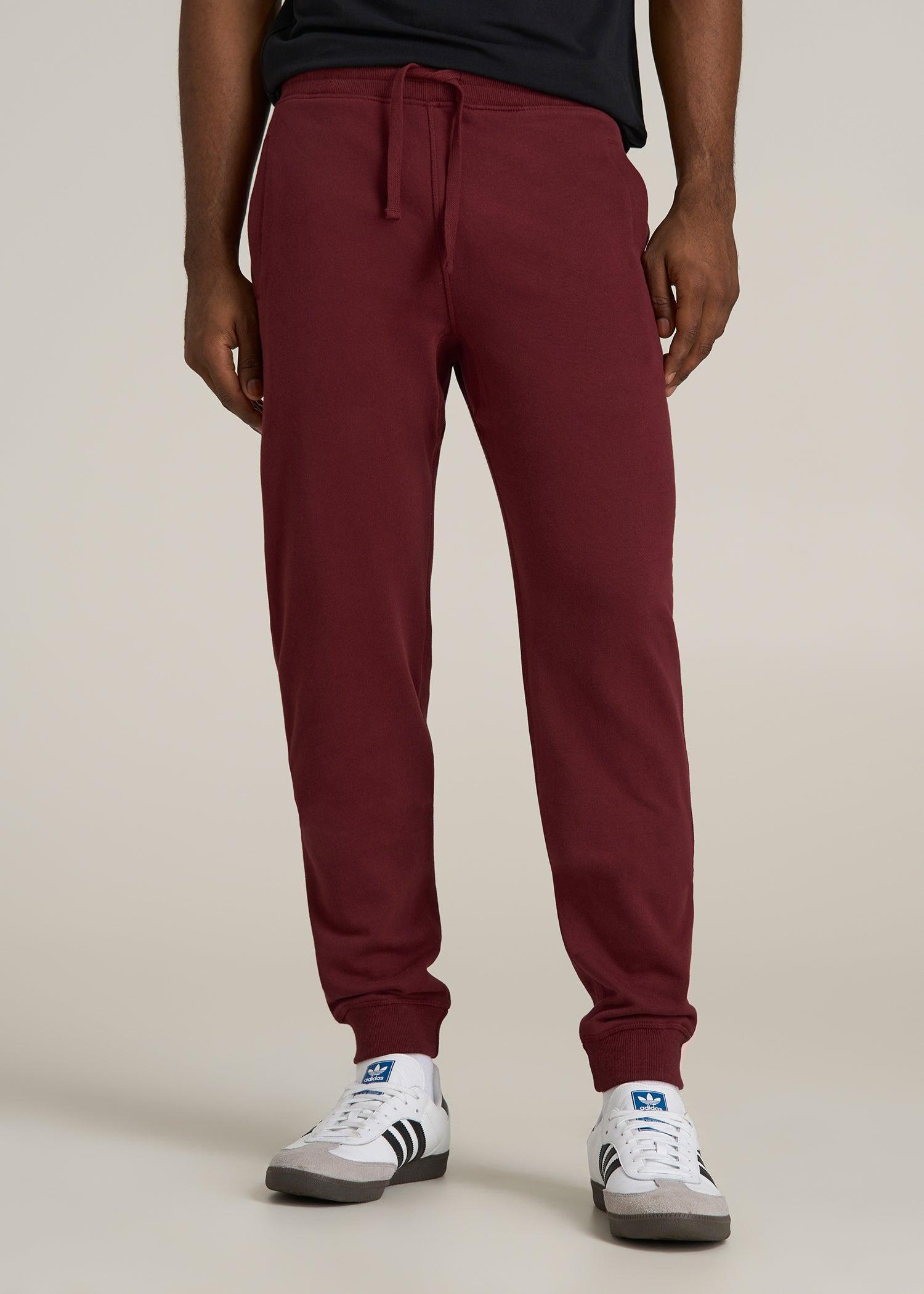 Wearever 2.0 French Terry Joggers for Tall Men in Red Ochre Male Product Image