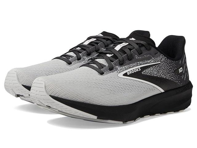 Brooks Launch 10 Blackened Pearl/White) Men's Shoes Product Image