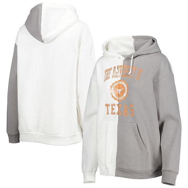 Womens Gameday Couture Gray Texas Longhorns Split Pullover Hoodie Product Image