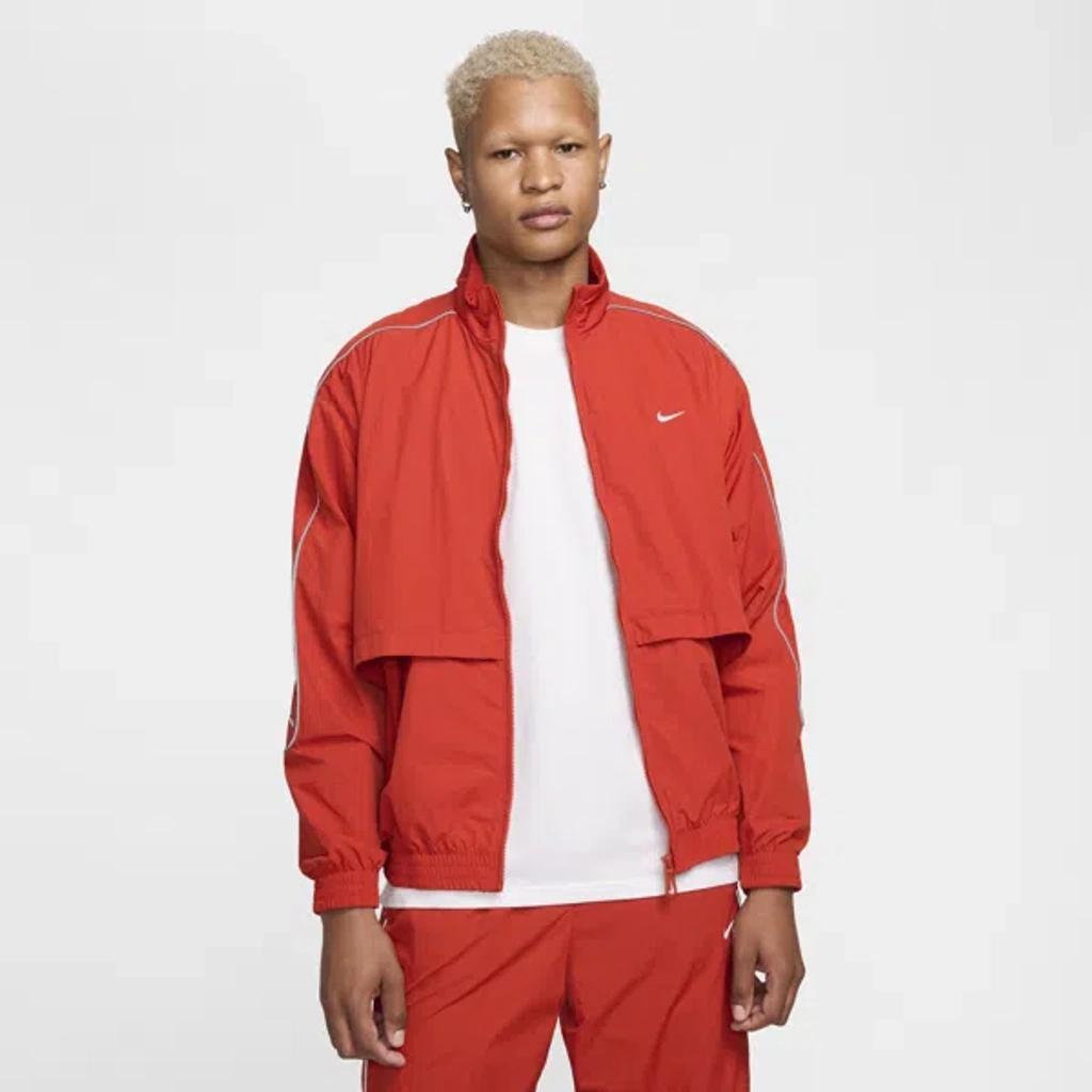 Men's Nike Sportswear Solo Swoosh Woven Track Jacket Product Image