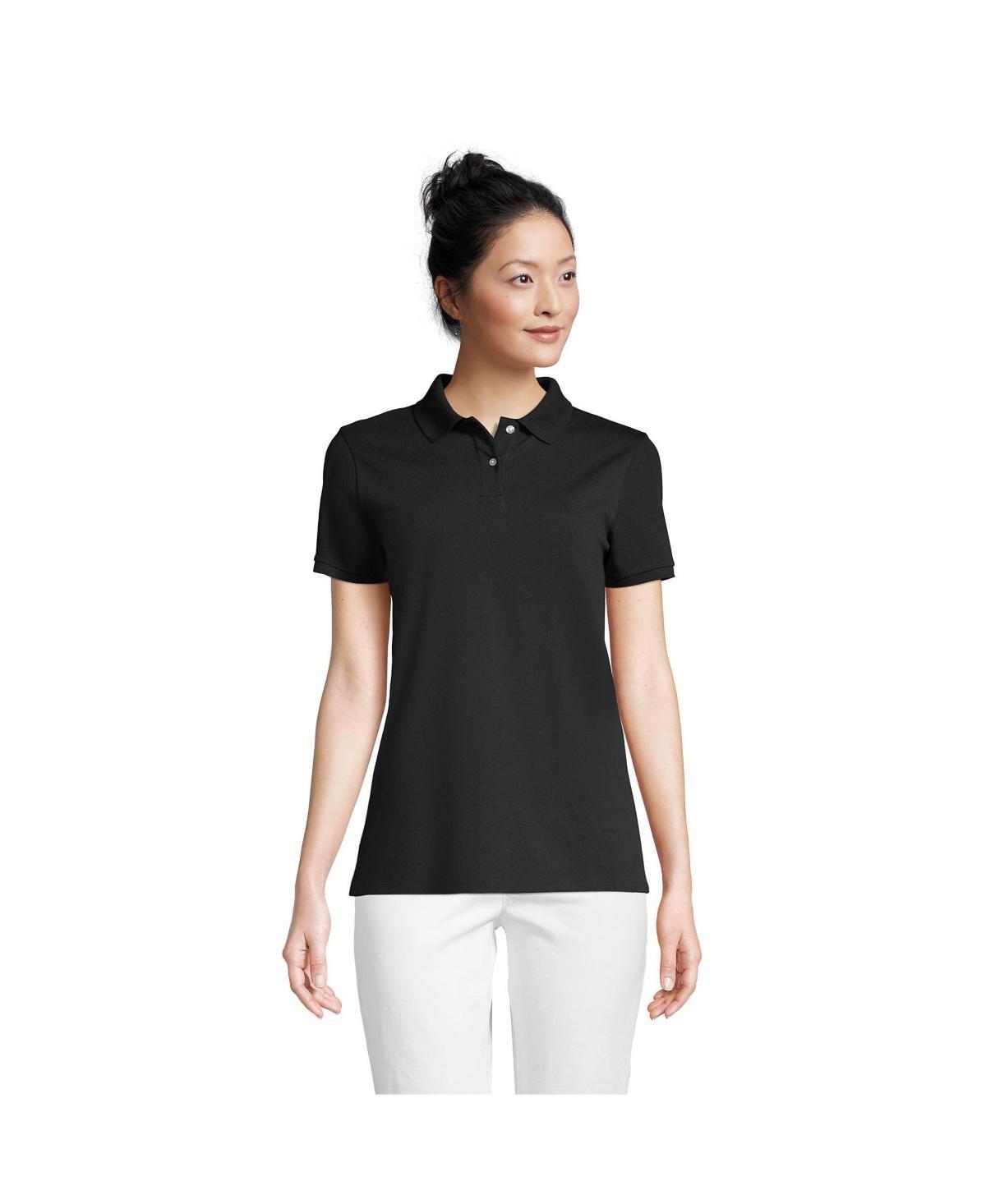 Petite Lands End Mesh Polo Shirt, Womens Product Image