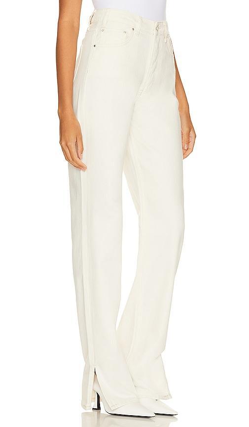 ANINE BING Roy Jean in White. Size 24. Product Image