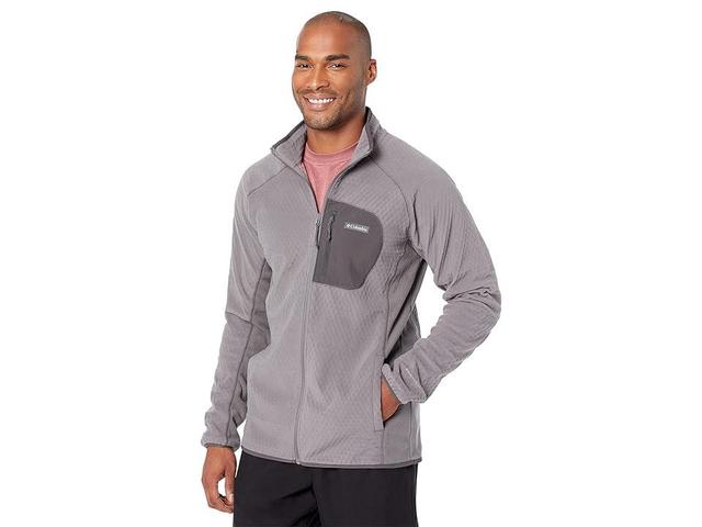 Columbia Men's Outdoor Tracks Full Zip Jacket Black / City Grey Product Image