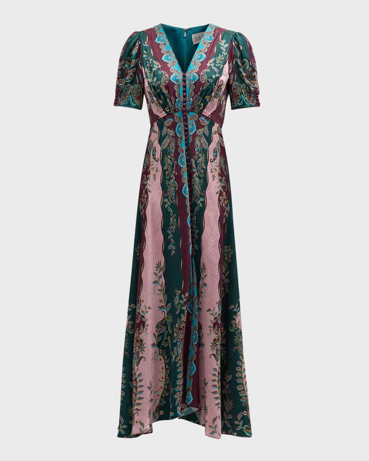 Lea Printed Long Dress Product Image