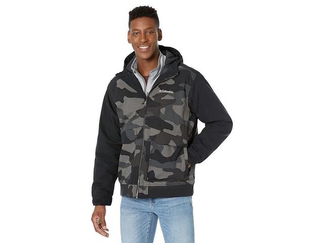 Columbia Loma Vista II Hooded Jacket (Black Mod Camo Print Men's Clothing Product Image