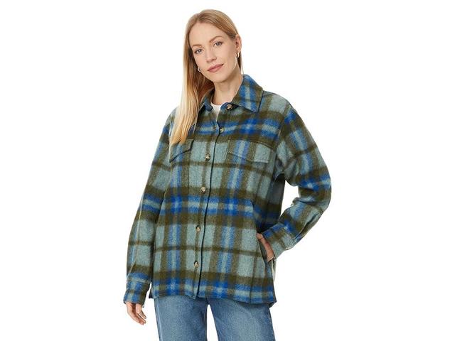 Faherty Cotswold Shirt Jacket (Oakland Plaid) Women's Fleece Product Image