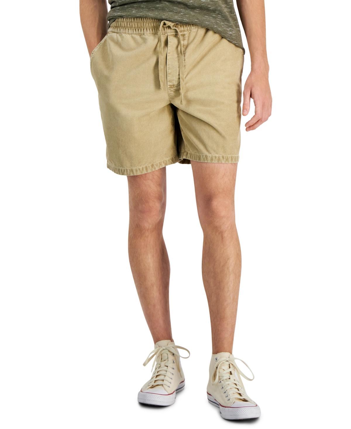 Sun + Stone Mens Josh Pull-On Corduroy Drawstring 7 Shorts, Created for Macys Product Image