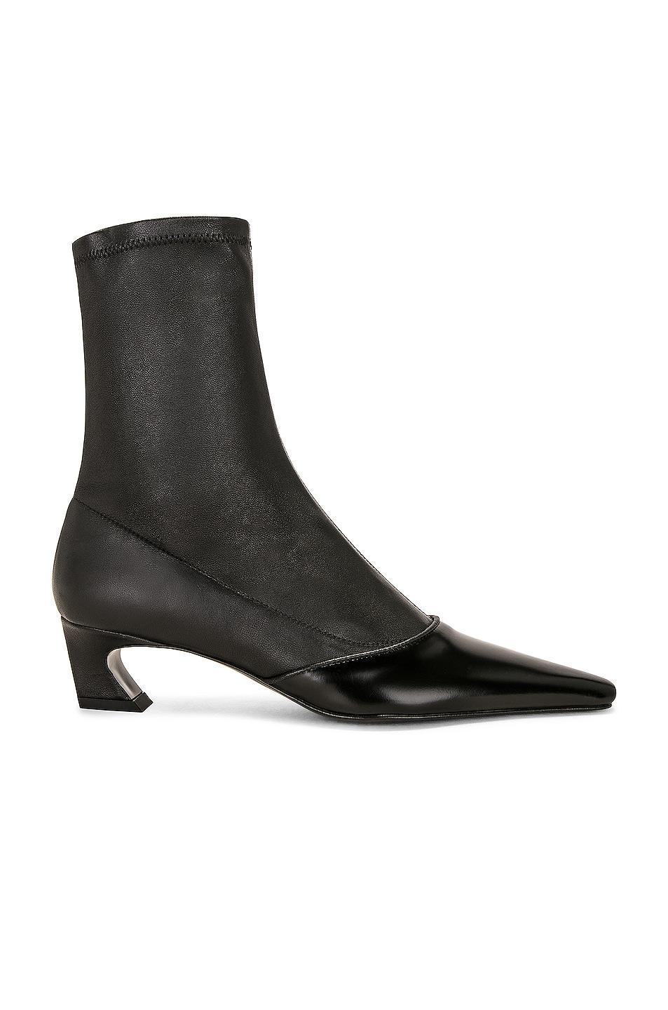 Acne Studios Pointed Toe Ankle Boot in Black Product Image