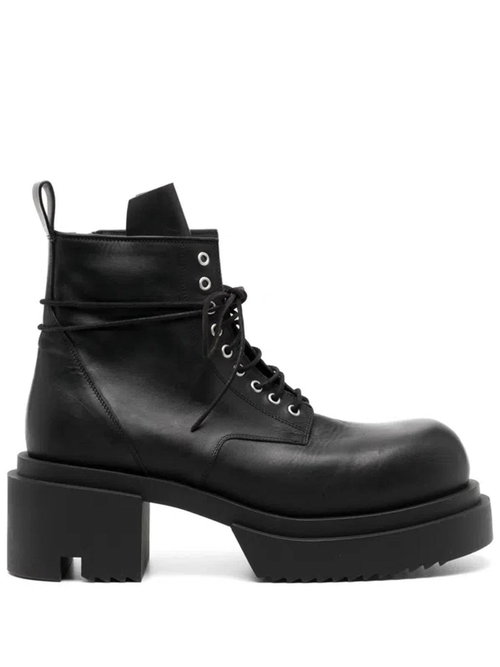 RICK OWENS Low Army Bogun Boots In 09 Black Product Image