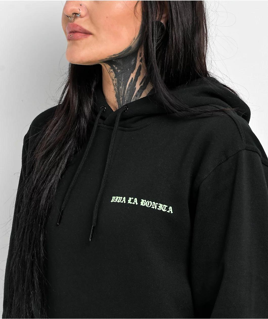 Viva La Bonita No Te Pases Black Hoodie Product Image