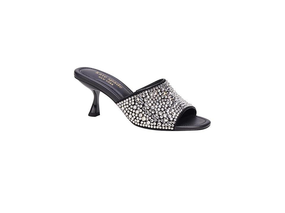 kate spade new york Malibu Leather Rhinestone Embellished Mules Product Image