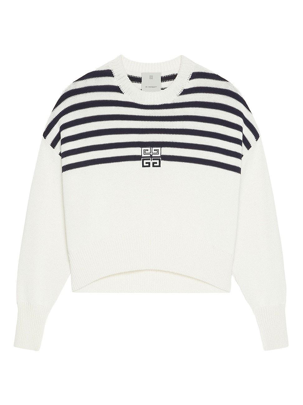 Womens 4G Striped Sweater Product Image