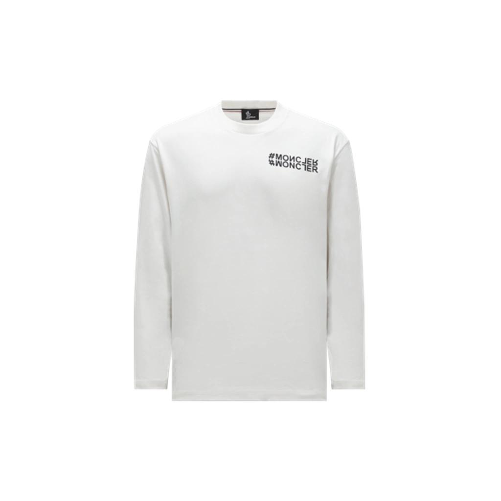 MONCLER Logo Long Sleeve T-shirt White Product Image