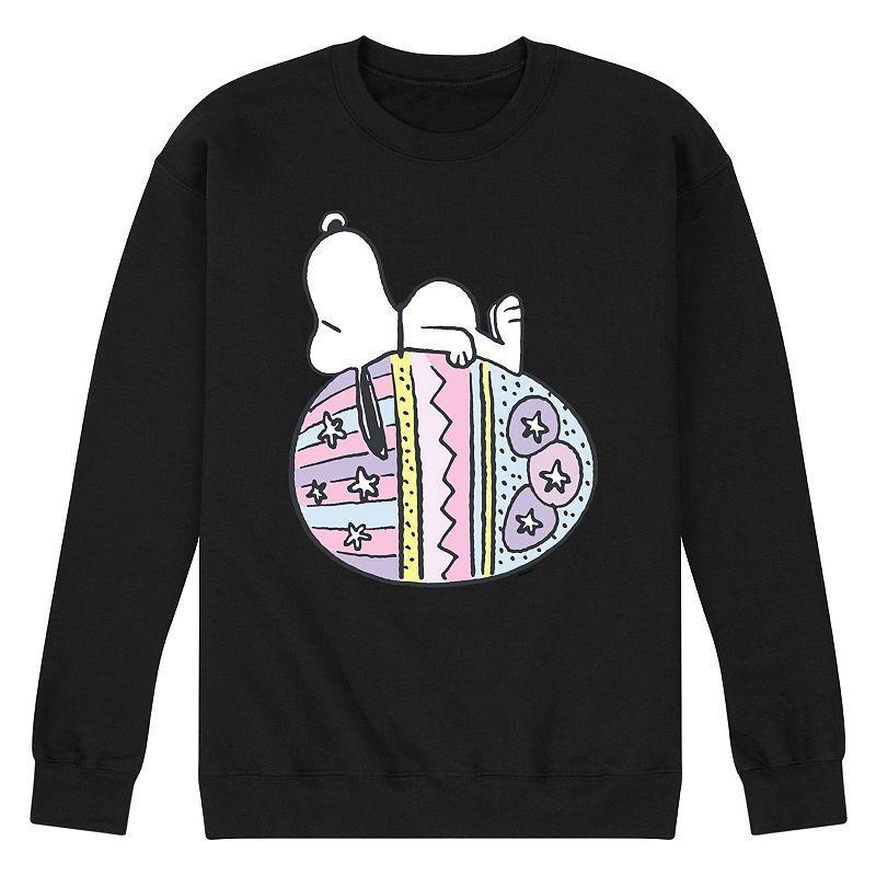 Mens Peanuts Snoopy Easter Egg Fleece Sweatshirt Product Image