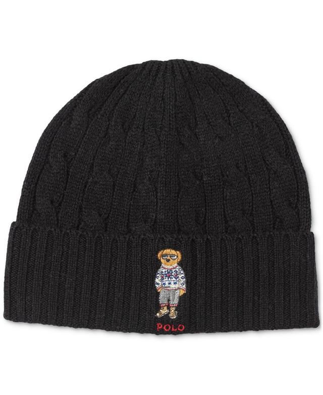 Polo Ralph Lauren Mens Holiday Bear Cable Beanie Product Image