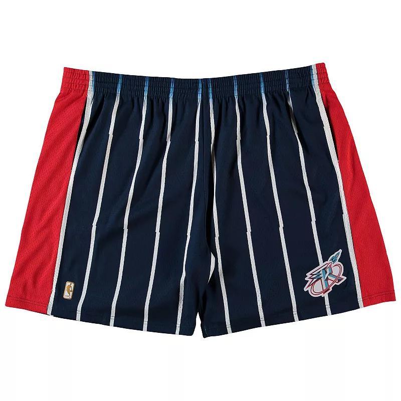 Mens Mitchell & Ness Houston Rockets Big & Tall Hardwood Classics Team Swingman Shorts Blue Product Image