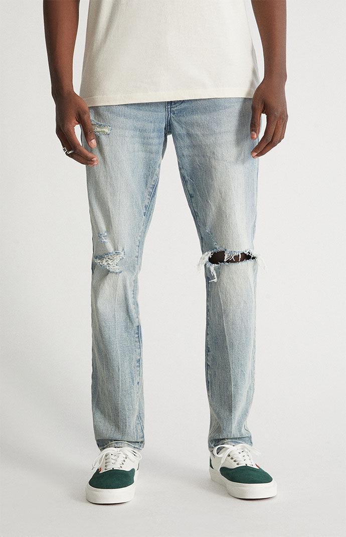 Men's Skinny Comfort Distressed Jeans 30W x 30L Product Image