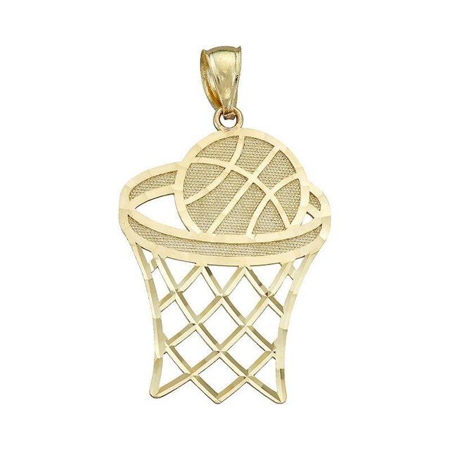 10k Gold Basketball Charm, Womens Product Image