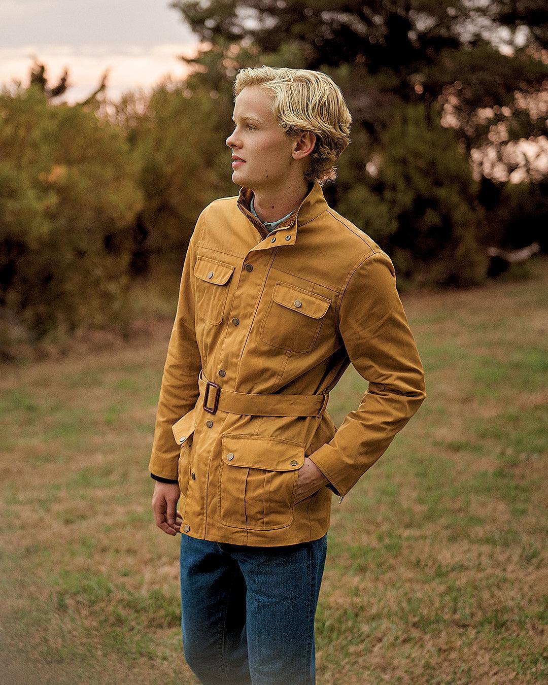 Aberdeen Jacket in Goldenrod Waxed Canvas Product Image