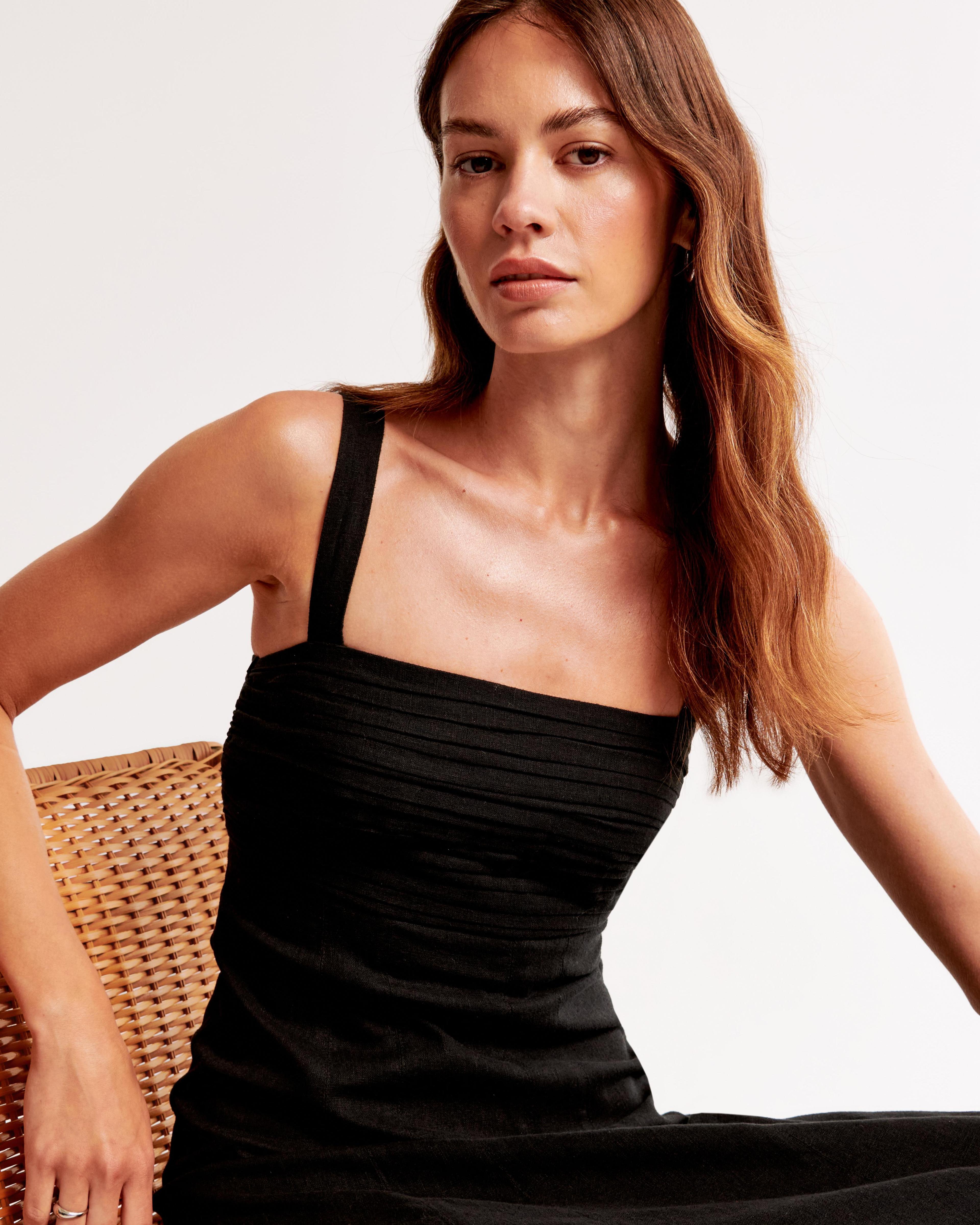 The A&F Emerson Fit & Flare Midi Dress Product Image