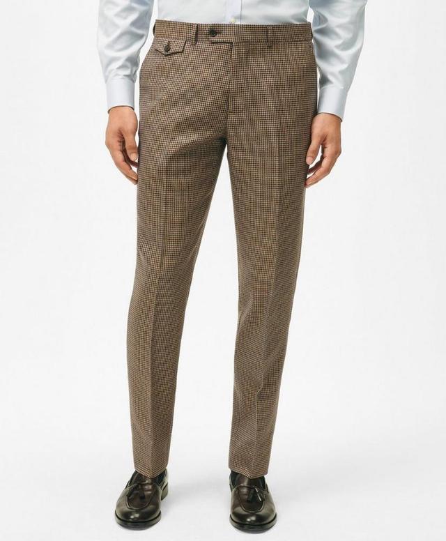 Slim Fit Guncheck Wool Suit Pants Product Image