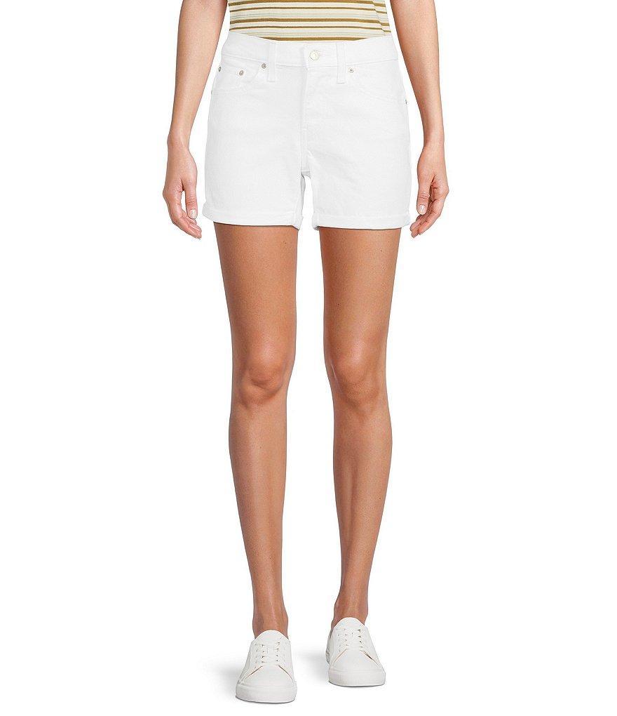 Levi's® Mid Rise Update Cuffed Hem Stretch Denim Shorts Product Image