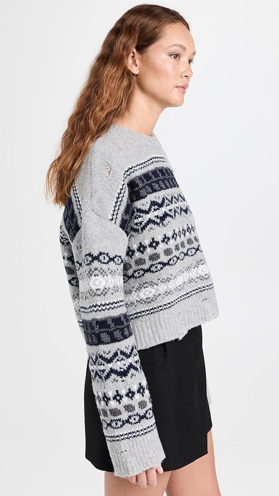 Juun. J Multi Patterned Short Length Knitted Pullover | Shopbop Product Image