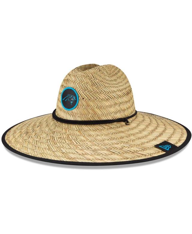 Mens New Era Natural Carolina Panthers NFL Training Camp Official Straw Lifeguard Hat Product Image