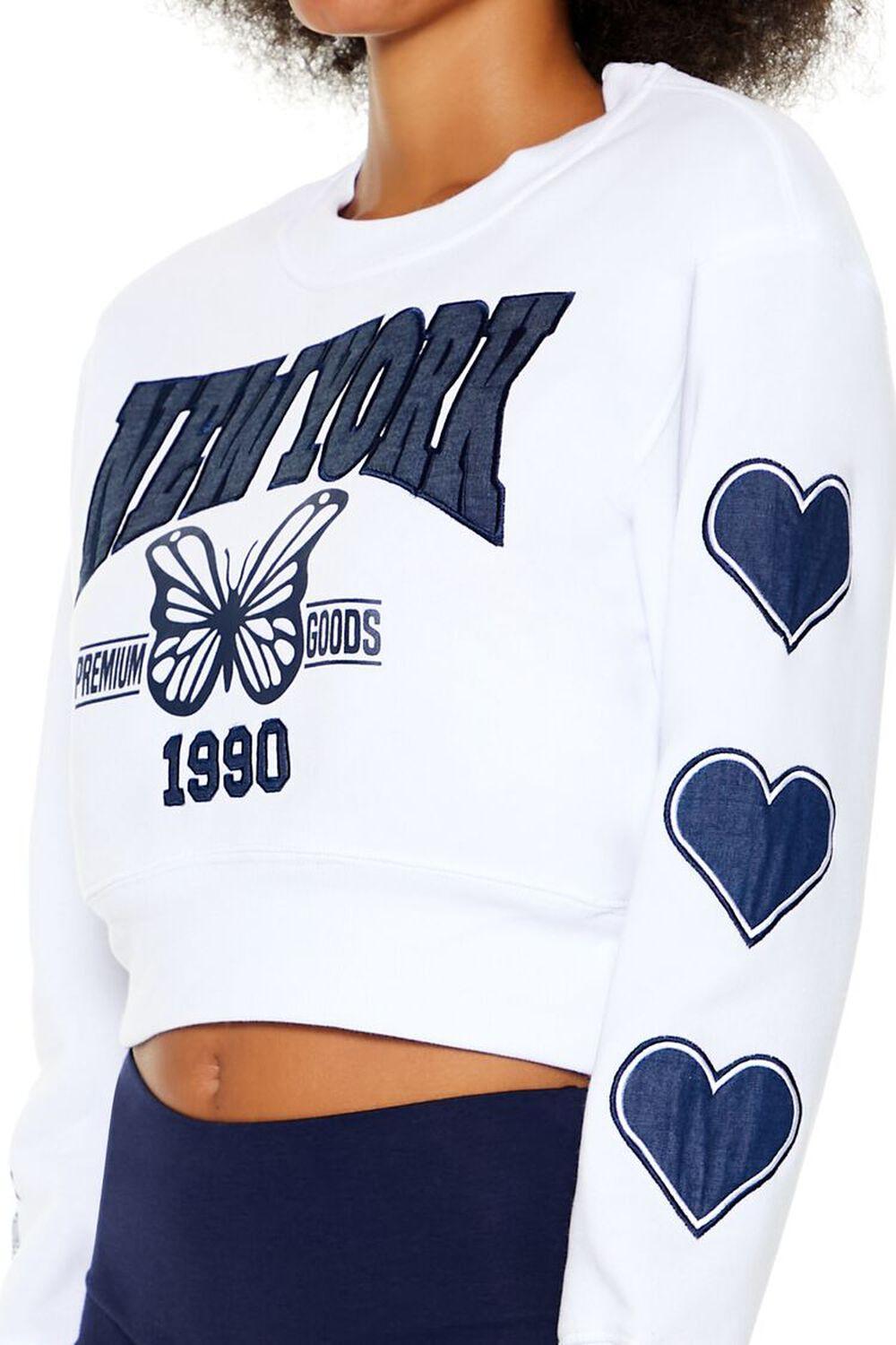 Fleece New York Crop Top | Forever 21 Product Image