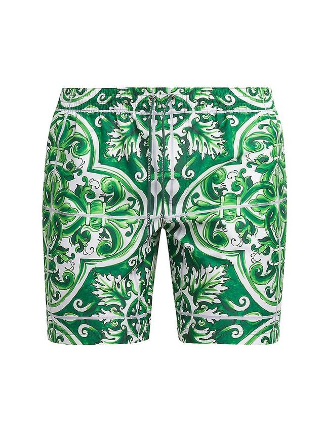 Mens Maiolica Drawstring Swim Trunks Product Image