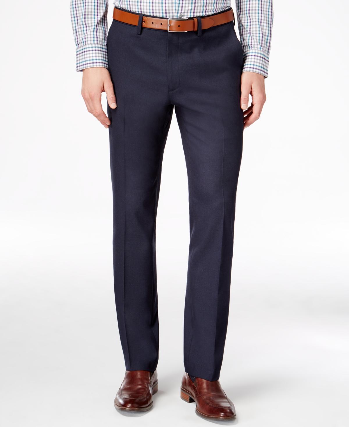 Kenneth Cole Reaction Mens Slim-Fit Stretch Dress Pants, Created for Macys Product Image