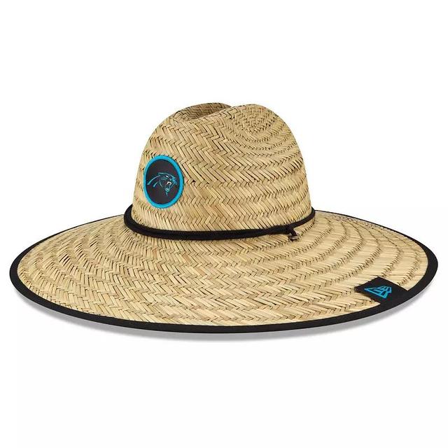 Mens New Era Natural Carolina Panthers NFL Training Camp Official Straw Lifeguard Hat Product Image