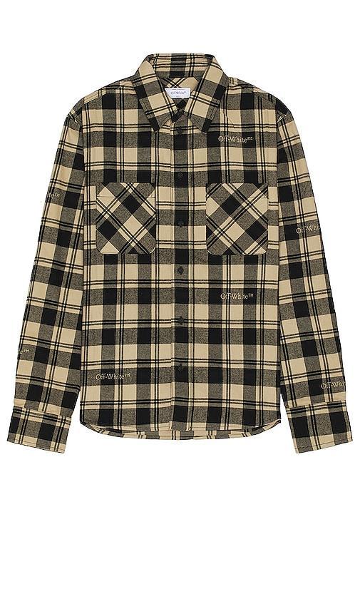 OFF-WHITE Check Flannel Shirt Size M, S, XL/1X. Product Image