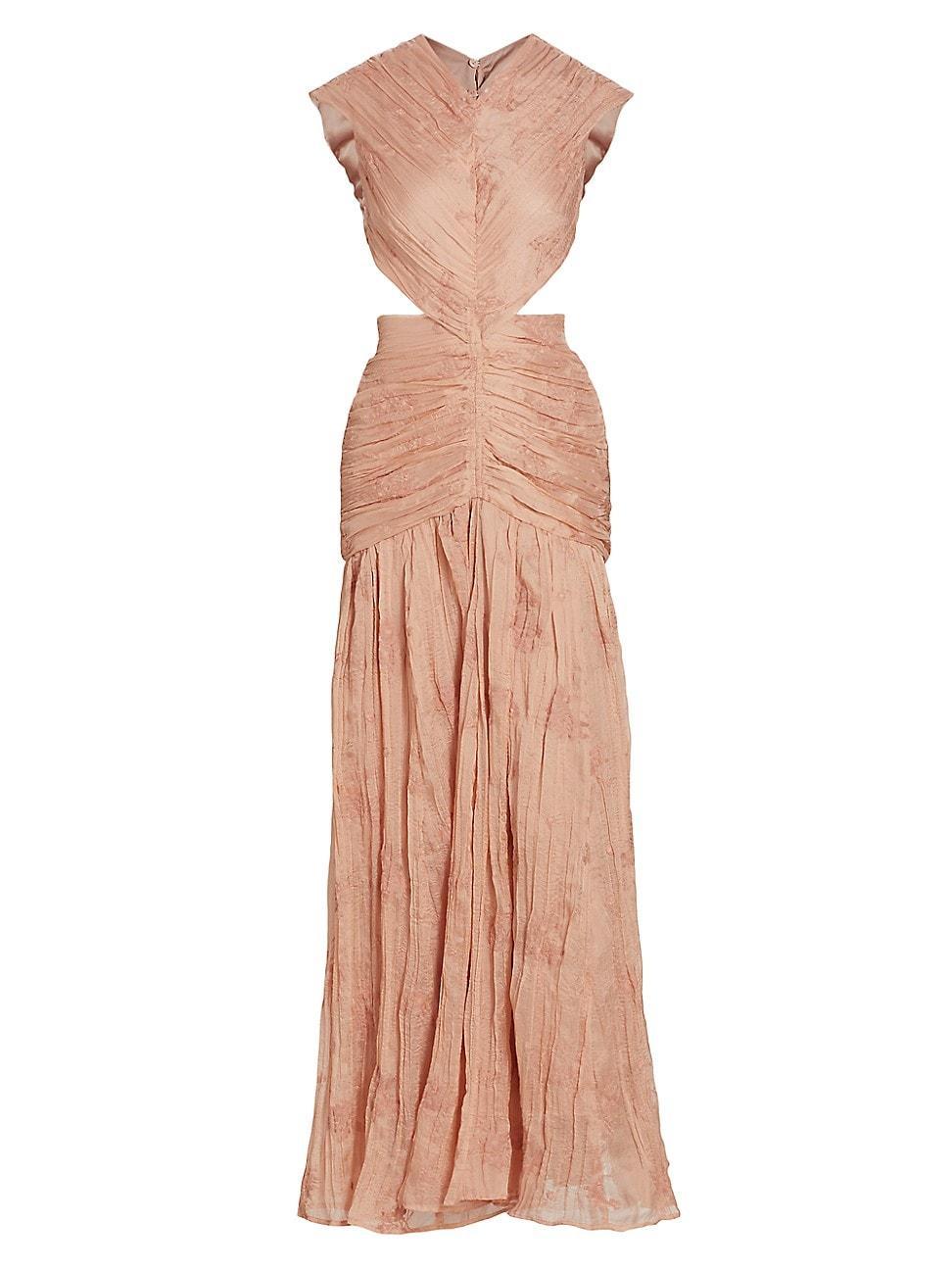 Womens Tessa Embroidered Cut-Out Maxi Dress Product Image