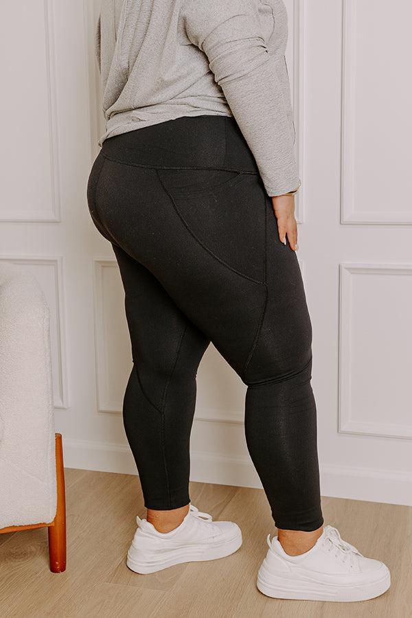 Power Hour High Waist Active Leggings in Black Curves Product Image