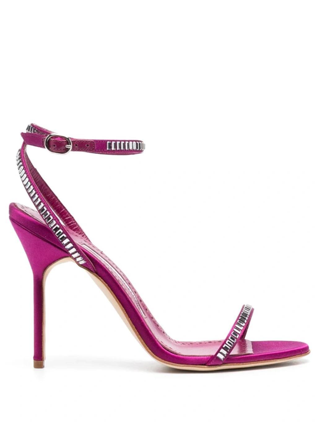 Crinastra Crystal-embellished Sandals In Pink product image