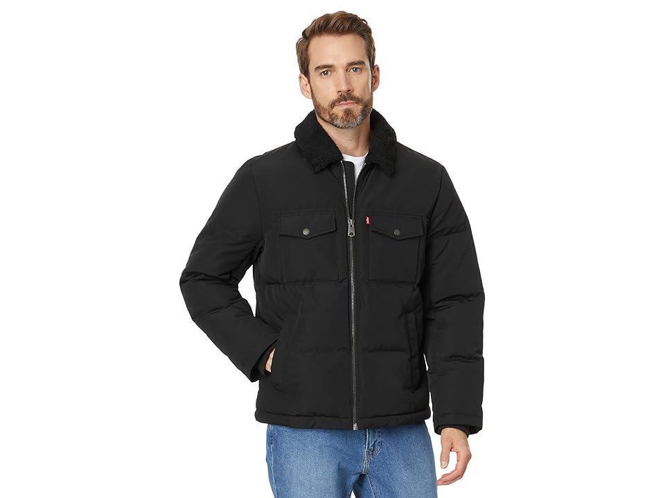 Levi's(r) Quilted Woodsman W Sherpa Lined Collar Men's Jacket Product Image