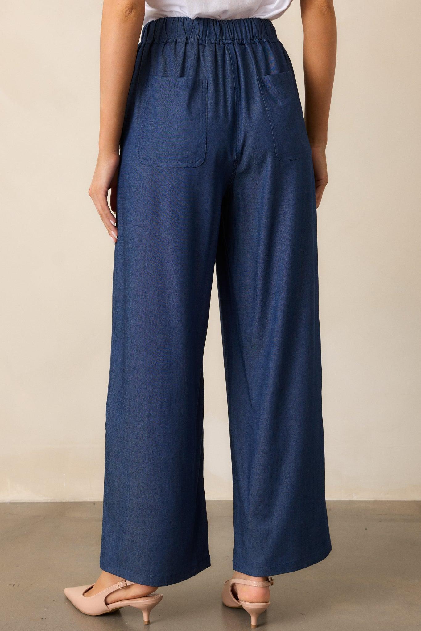 Moonlight Blues Dark Chambray Pants Product Image